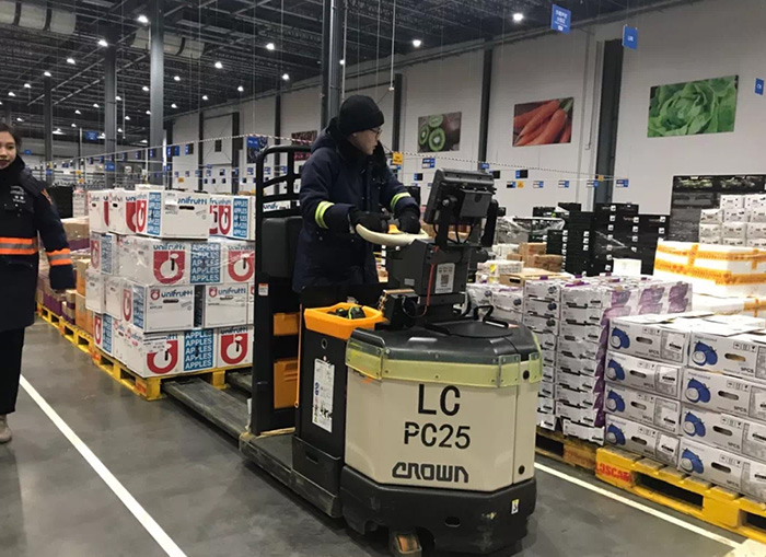 65臺(tái)科朗叉車交付沃爾瑪華南生鮮配送中心